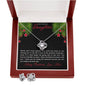 To My Daughter | You Are The Greatest Blessing Love Knot Necklace & Earring Set