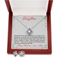 To My Daughter | Cherished Moments with You Love Knot Necklace & Earring Set