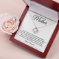 To My Beautiful Mother | Mother's Day Love Knot Necklace & Earring Set