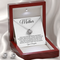 To My Beautiful Mother | Mother's Day Love Knot Necklace & Earring Set