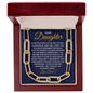 To My Daughter from Dad | CZ Paperclip Chain Necklace