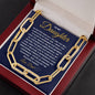 To My Daughter from Dad | CZ Paperclip Chain Necklace