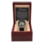 To My Husband | You Are Never Alone | Men's Openwork Watch