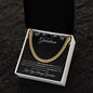 To My Grandson | Cuban Link Chain | Birthday Gift