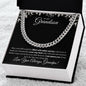 To My Grandson | Cuban Link Chain Necklace | Birthday Gift