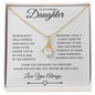 To My Darling Daughter | Words Don't Truly Express Alluring Beauty Necklace