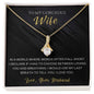 To My Gorgeous Wife | Alluring Beauty Necklace