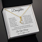 To My Darling Daughter | Words Don't Truly Express Alluring Beauty Necklace