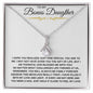 To My Bonus Daughter | Alluring Beauty Necklace
