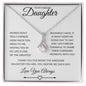 To My Darling Daughter | Words Don't Truly Express Alluring Beauty Necklace