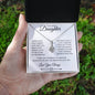 To My Darling Daughter | Words Don't Truly Express Alluring Beauty Necklace