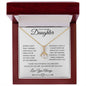 To My Darling Daughter | Words Don't Truly Express Alluring Beauty Necklace