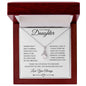 To My Darling Daughter | Words Don't Truly Express Alluring Beauty Necklace