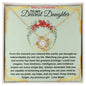To My Dearest Daughter | You are My Pride Love Knot Necklace