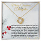 To My Daughter | You are the Apple of My Eye Necklace