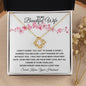 To My Beautiful Wife | I Desire to be Your List | Love Knot Necklace