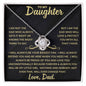 To My Daughter | Love Knot Necklace from Dad