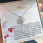 To My Daughter | Love Knot Necklace in Yellow or White Gold