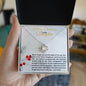 To My Daughter | You are the Apple of My Eye Necklace
