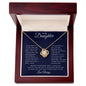 To My Daughter | I Often Worry Love Knot Necklace