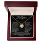 To My Daughter | I Often Worry Love Knot Necklace