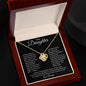 To My Daughter | I Often Worry Love Knot Necklace