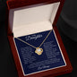 To My Daughter | I Often Worry Love Knot Necklace
