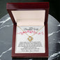 To My Beautiful Wife | I Desire to be Your List | Love Knot Necklace
