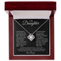To My Daughter | I Often Worry Love Knot Necklace