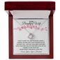 To My Beautiful Wife | I Desire to be Your List | Love Knot Necklace