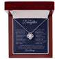 To My Daughter | I Often Worry Love Knot Necklace