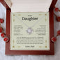 To My Daughter | You are Braver than You Believe Love Knot Necklace