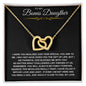 To My Bonus Daughter | Just How Special You are Interlocking Hearts Necklace