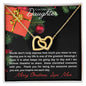 To My Daughter | I am Forever Thankful Interlocking Hearts Necklace