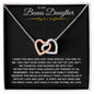 To My Bonus Daughter | Just How Special You are Interlocking Hearts Necklace