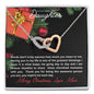 To My Daughter | I am Forever Thankful Interlocking Hearts Necklace