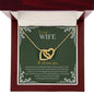 To My Wife | Interlocking Hearts necklace