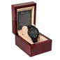 To My Dearest Husband | Black Chronograph Watch