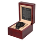 To My Dearest Husband | Black Chronograph Watch