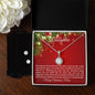 To My Daughter | The Moment I Held you in My Arms Necklace & Earring Set