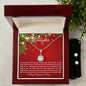 To My Daughter | The Moment I Held you in My Arms Necklace & Earring Set