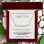 To An Amazing Mother-To-Be | Heart Name Necklace