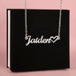 Custom Made Name Necklace with Heart
