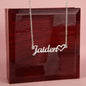 Custom Made Name Necklace with Heart