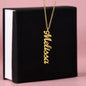 Custom Made Vertical Name Necklace