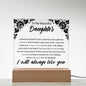 To My Beautiful Daughter | Printed Square Acrylic Plaque