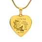 To My Wife | All in One Heart Engaved Necklace