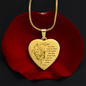 To My Daughter | You Were Made to Shine Engraved Heart Necklace