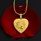 To My Wife | All in One Heart Engaved Necklace
