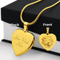 To My Wife | All in One Heart Engaved Necklace